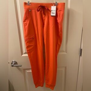 Figs S Sunset Orange Zamora Joggers